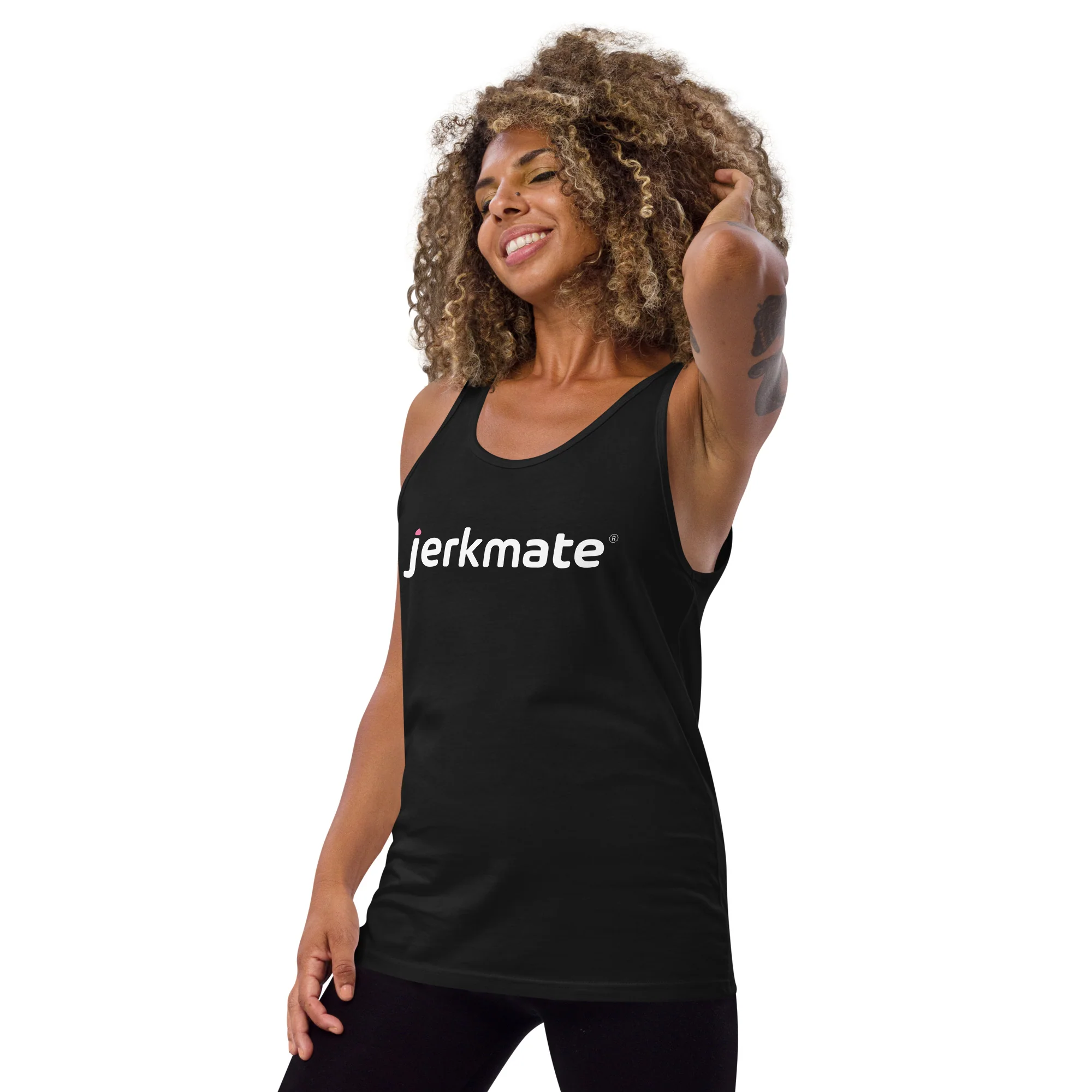 Jerkmate Black Tank Top - Image 4
