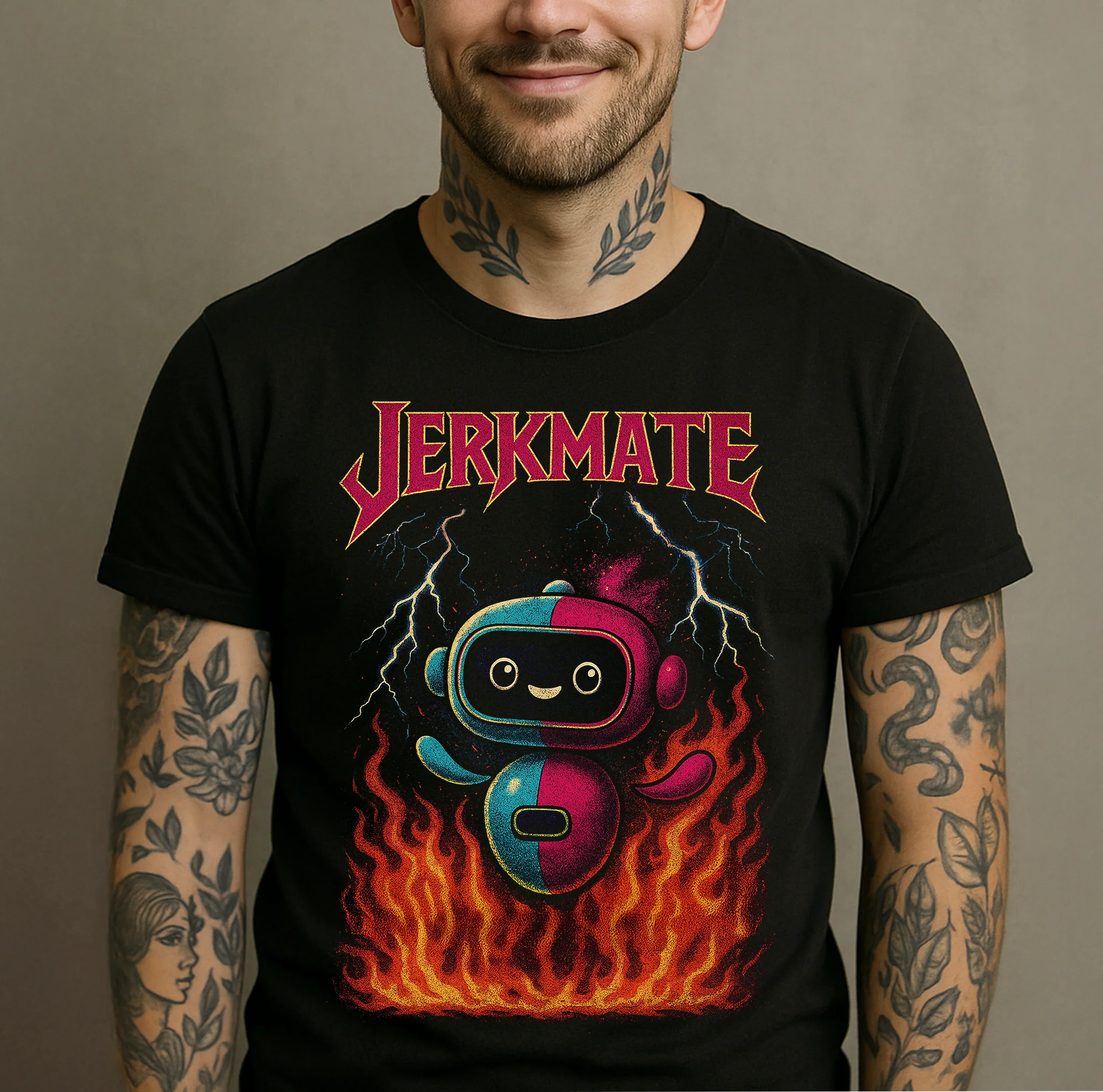 Jerky in Flames T-Shirt - Image 3